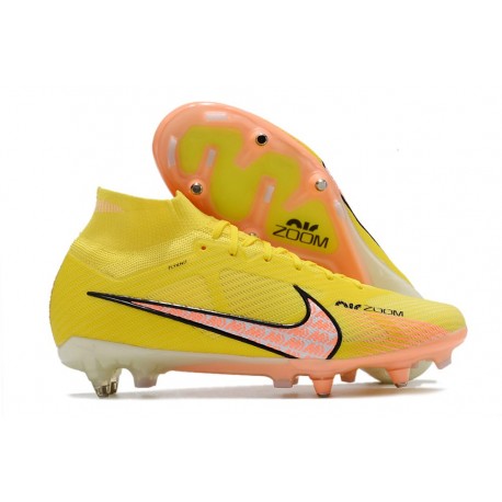 Nike Zoom Mercurial Superfly IX Elite FG Lucent - Gul Rosa Svart