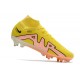 Nike Zoom Mercurial Superfly IX Elite FG Lucent - Gul Rosa Svart