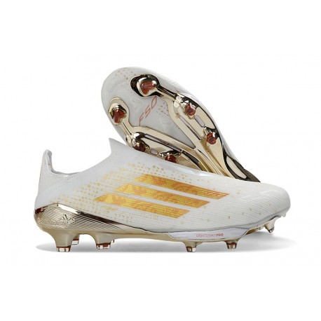 Adidas F50+ Laceless FG Vit Gold