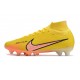 Nike Air Zoom Mercurial Superfly 9 Elite AG Lucent - Gul Rosa Svart