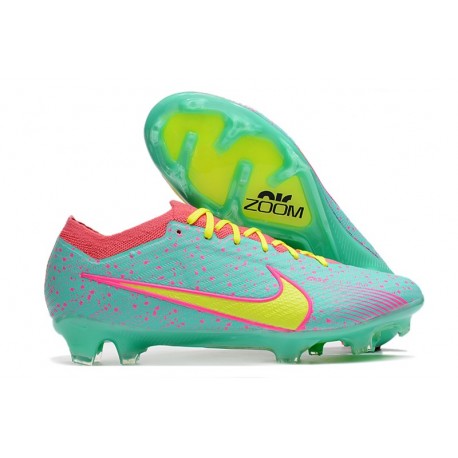 Nike Zoom Mercurial Vapor 15 Elite FG Blå Gul Rosa