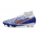 Nike Air Zoom Mercurial Superfly IX Elite FG Vit Blå Guld
