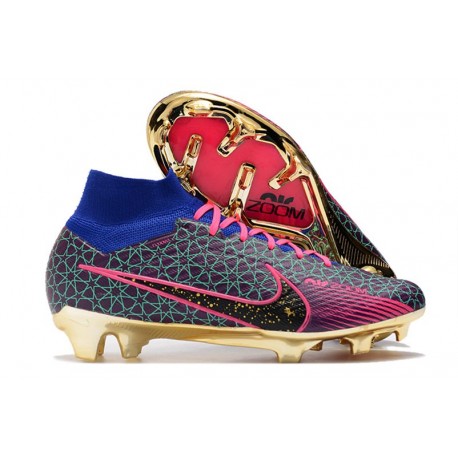 Nike Air Zoom Mercurial Superfly IX Elite FG Blå Rosa Svart