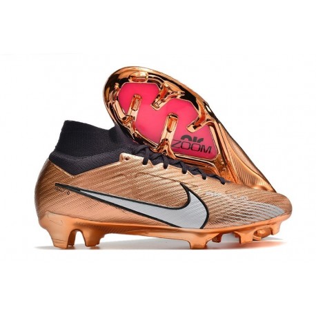 Nike Zoom Mercurial Superfly 9 Elite DF FG Mbappé Personal Edition - Brun