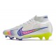 Nike Zoom Mercurial Superfly 9 Elite DF FG Vit Blå Rosa 