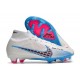 Nike Zoom Mercurial Superfly 9 Elite DF FG Vit Blå