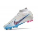Nike Zoom Mercurial Superfly 9 Elite DF FG Vit Blå