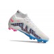 Nike Zoom Mercurial Superfly 9 Elite DF FG Vit Blå